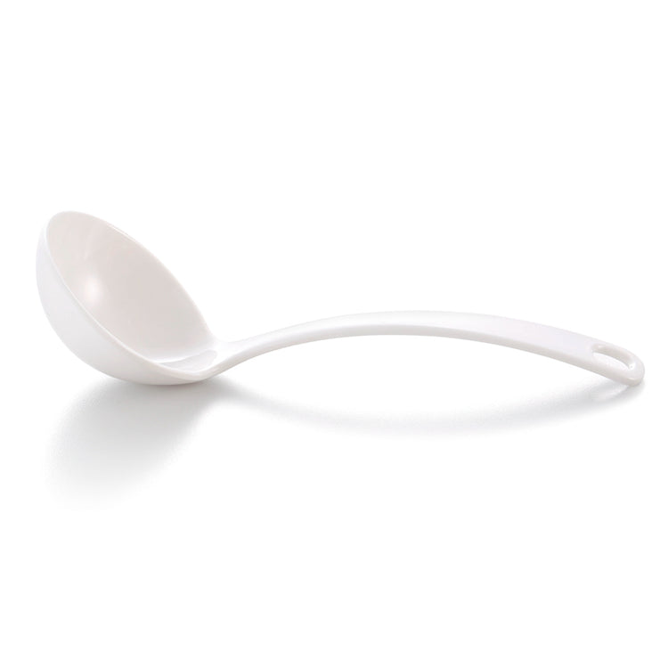 White Big Melamine Soup Spoon 107GC