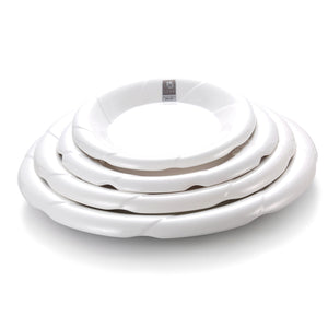 9.8 Inch White Melamine Reverse Round Dinner Plates 11025GC