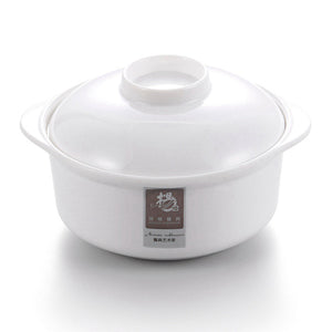 4.75 Inch White Double Ear Melamine Bowl With Lid 121GZGC