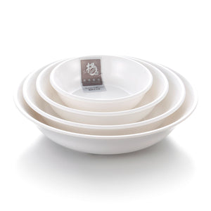 4.5 Inch White Melamine Dining Deep Dish Set 12445DGC