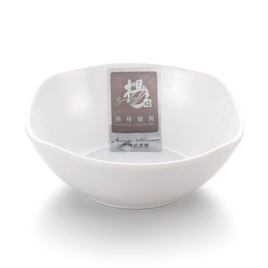 3.4 Inch Flower Shape White Melamine Sauce Dish 2036GC