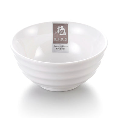 4.5 Inch Non Slip Large White Melamine Dinner Bowl 2044GC