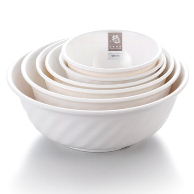4.5 Inch Non Slip White Melamine Serving Bowl Set 2045GC