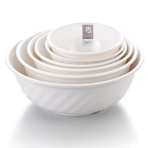 4.5 Inch Non Slip White Melamine Serving Bowl Set 2045GC