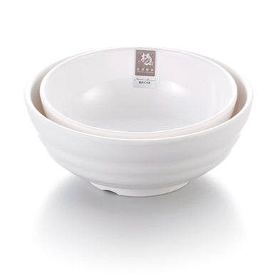 7 Inch White Melamine Japanese Ramen Bowls 2078GC