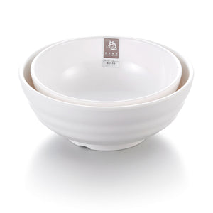 7 Inch White Melamine Japanese Ramen Bowls 2078GC