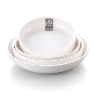 5.5 Inch White Round Melamine Deep Plates 354GC