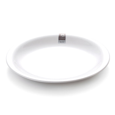 10.5 Inch White Melamine Wide Side Round Plate 4160GC