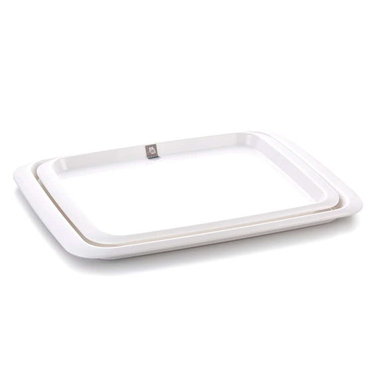 15.5 Inch White Rectangular Melamine Serving Plates 5116GC