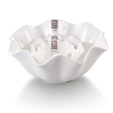 4.5 Inch Floral White Melamine Fruit Bowl Sets 551GC