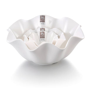 4.5 Inch Floral White Melamine Fruit Bowl Sets 551GC