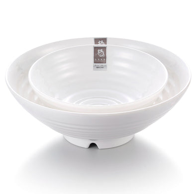7.75 Inch Non Slip White Melamine Udon Noodle Bowl 581B581GC