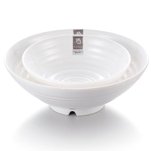 7.75 Inch Non Slip White Melamine Udon Noodle Bowl 581B581GC