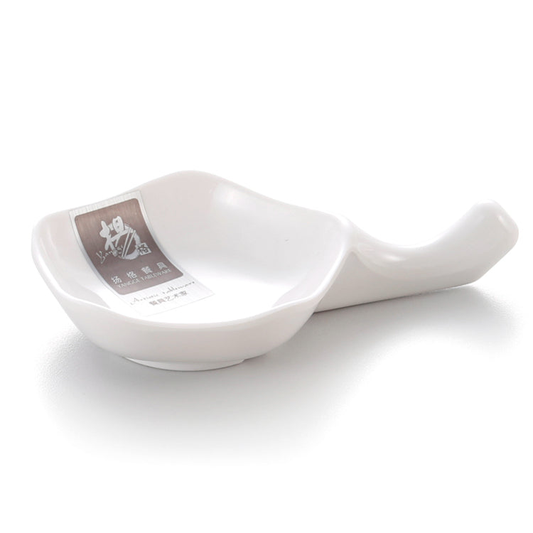 White Melamine Star Shaped Sauce Dish 588GC