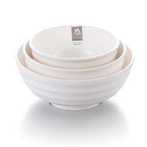 6 Inch White Anti Slip Melamine Serving Bowl Sets 666GC