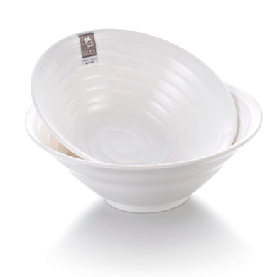 8.5 Inch Big White Melamine Japanese Ramen Bowl 7869GC
