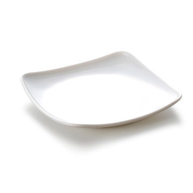 8.5 Inch White Melamine Square Pasta Plate 88085GC