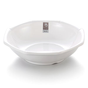 10 Inch Bamboo Edge Large White Melamine Bowl 8910ZJWGC