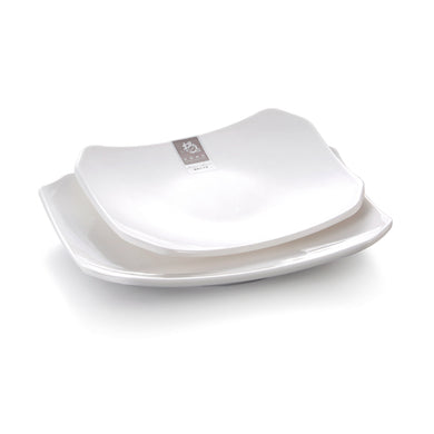 6 Inch White Melamine Octagonal Pasta Plates 8942GC