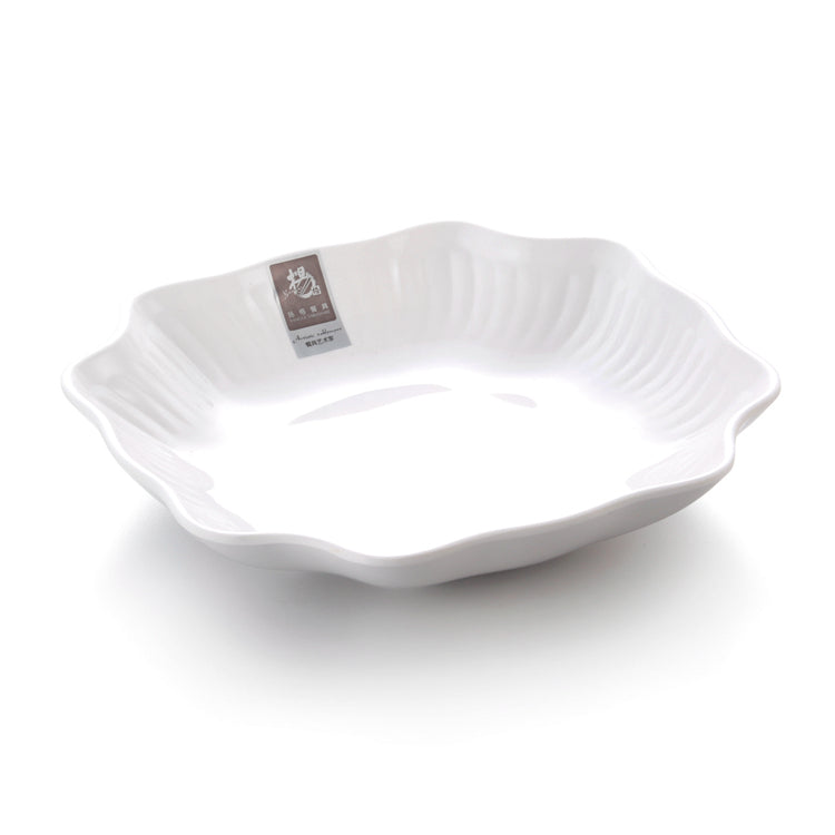 New Design White Melamine Irregular Fruit Plate 97101GC