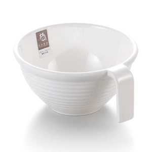 6 Inch Japanese White Melamine Noodle Bowl With Handle 995GC