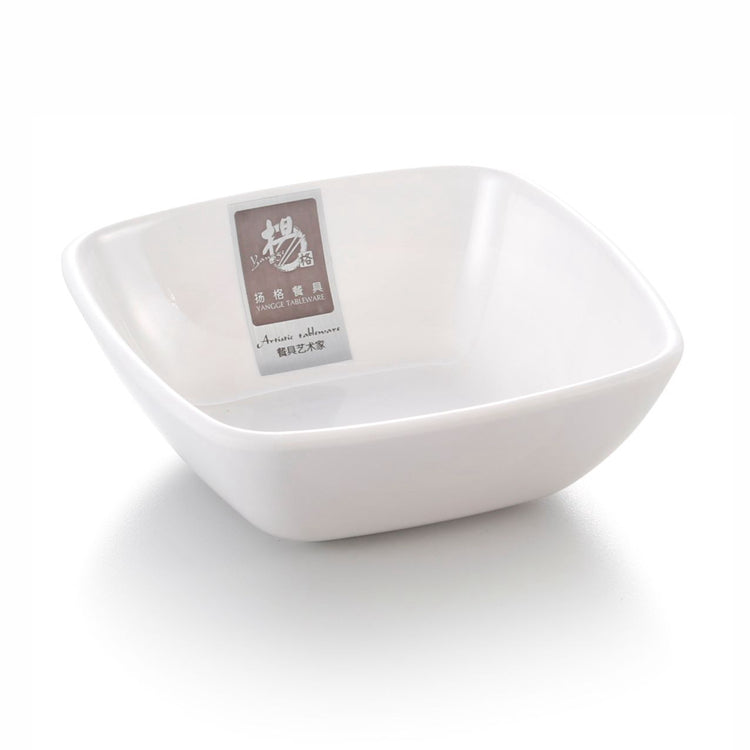 4.5 Inch White Restaurant Melamine Square Bowl B0050GC