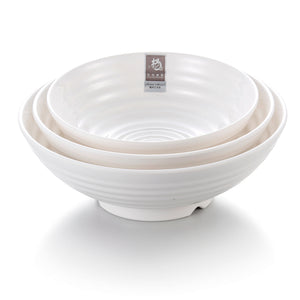 8.5 Inch White Melamine Noodle Bowl Set B0085GC