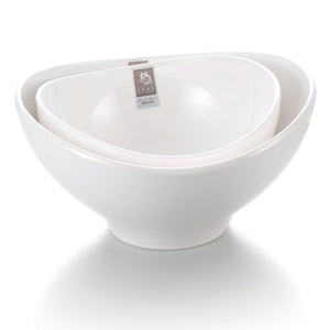 8 Inch Oval White Big Melamine Fruit Bowls B10080GC