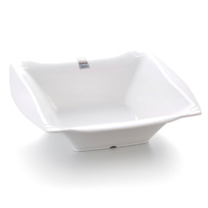 13 Inch White Large Square Melamine Soup Bowl B1370GC