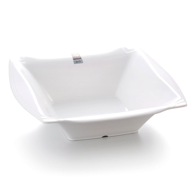 13 Inch White Large Square Melamine Soup Bowl B1370GC