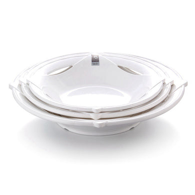 15 Inch White Large Melamine Fruit Bowl B1580GC