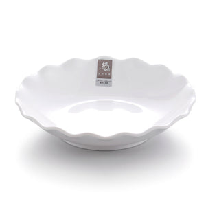 9 Inch Flower Design White Melamine Snack Bowl B1612GC