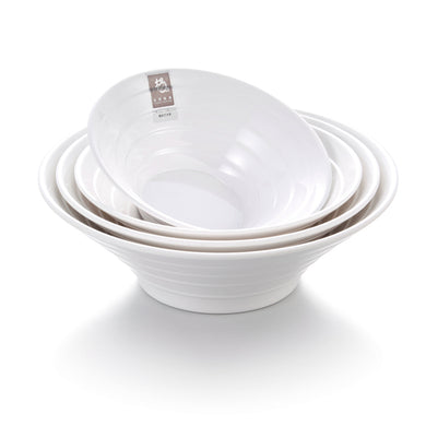 8 Inch Japanese White Melamine Ramen Noodle Bowl B3680GC