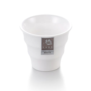 3 Inch Modern White Irregular Melamine Cup B4011GC