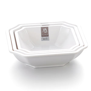 6 Inch White Square Melamine Desert Bowl Sets B5052GC