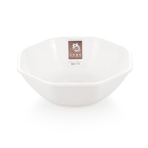 5 Inch White Octagon Restaurant Melamine Bowl B55GC