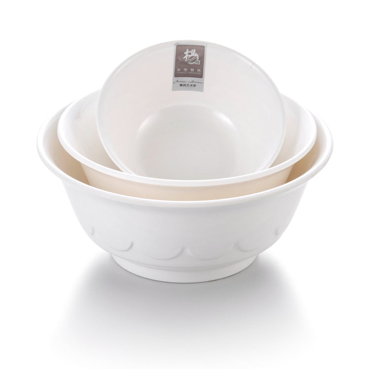 6 Inch White Melamine Food Serving Bowls B560GC
