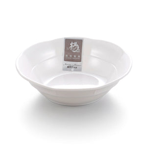 4.75 Inch Flower Edge White Melamine Serving Bowl B690GC