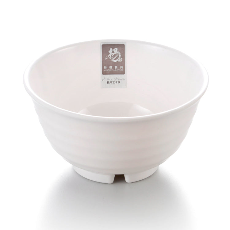 6 Inch Non Slip White Melamine Rice Bowl B740GC