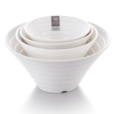 7.25 Inch White Round Melamine Deep Bowls B8923GC