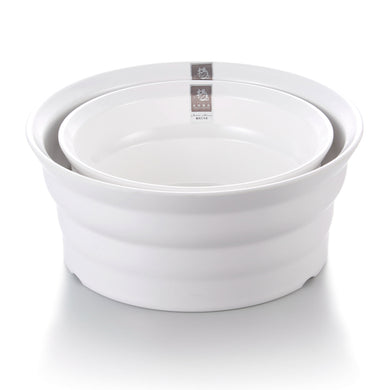 9 Inch Large White Melamine Deep Bowl B98009GC