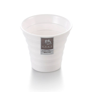 3 Inch White Stripe Melamine Juice Cup C07500375GC