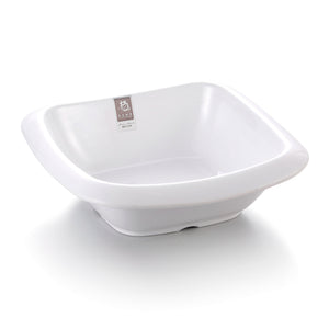 10.5 Inch Wide Rim White Large Melamine Square Bowl D39010GC
