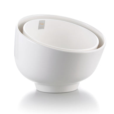 10 Inch White Large Oval Melamine Bowl Sets J134531GC