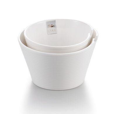 5 Inch Anti Slip White Melamine Deep Bowls J134821GC