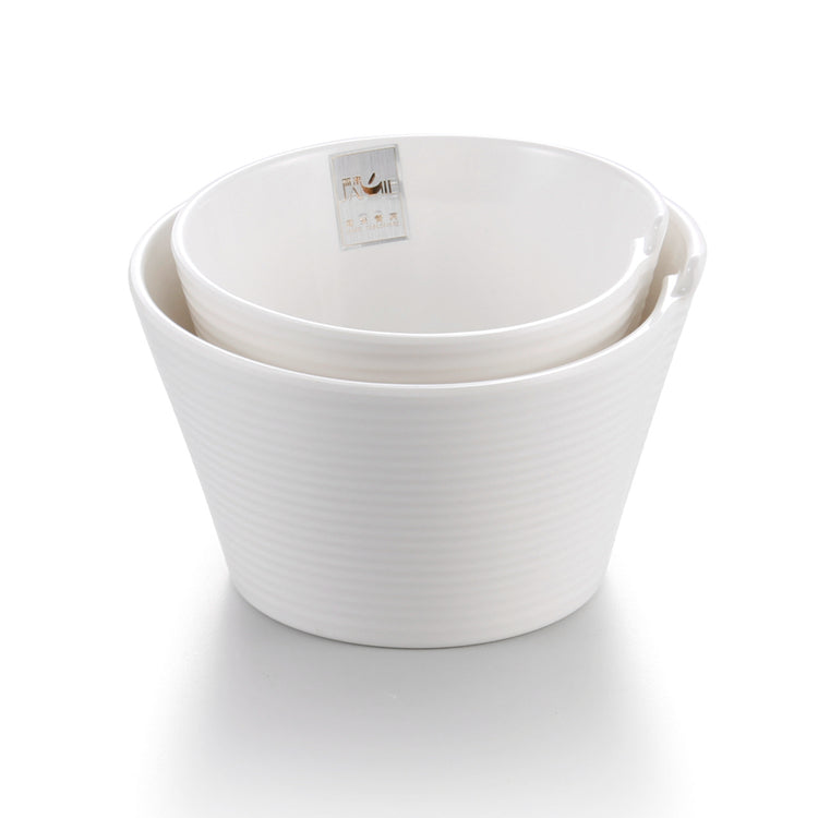 5 Inch Anti Slip White Melamine Deep Bowls J134821GC
