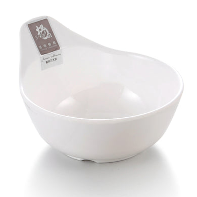 4 Inch White Small Melamine Sauce Bowl With Handle J140GC