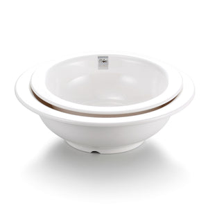 11 Inch White Wide Edge Melamine Chinese Soup Bowl J141051GC