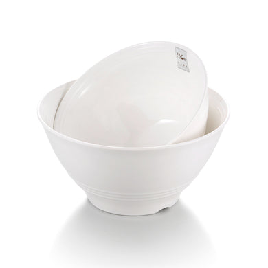 7.5 Inch White Round Restaurant Melamine Dinner Bowls J236351GC