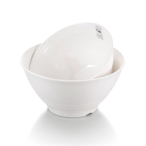 7.5 Inch White Round Restaurant Melamine Dinner Bowls J236351GC